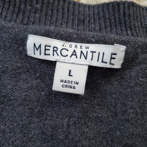 J. CREW MERCANTILE Merino Wool Blend French Bulldog Sweater L - Picture 4 of 8